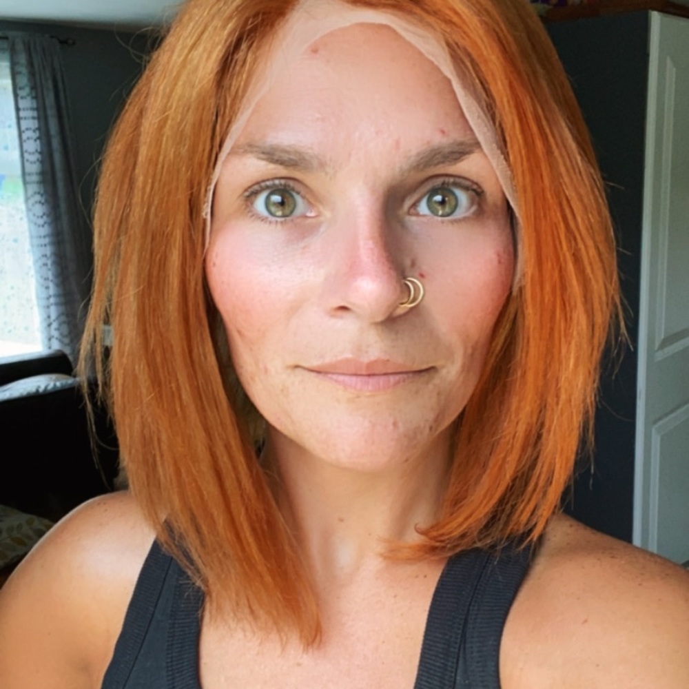 Whole lace human har wig